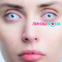 Карнавальные линзы EOS White Out Фото